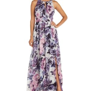 R&M Richards floral maxi gown